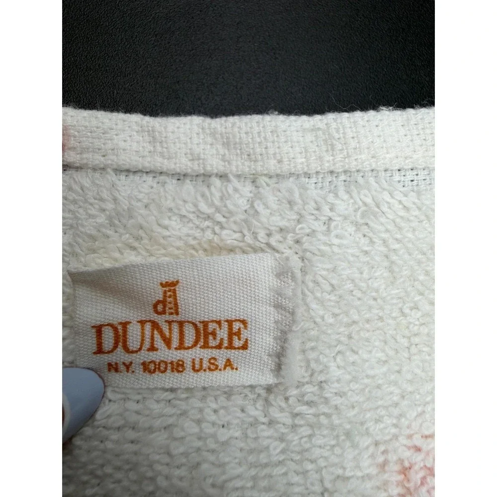 Vintage Dundee Bath Towels (3) Vibrant Floral Grandma Core Granny Cottage Core